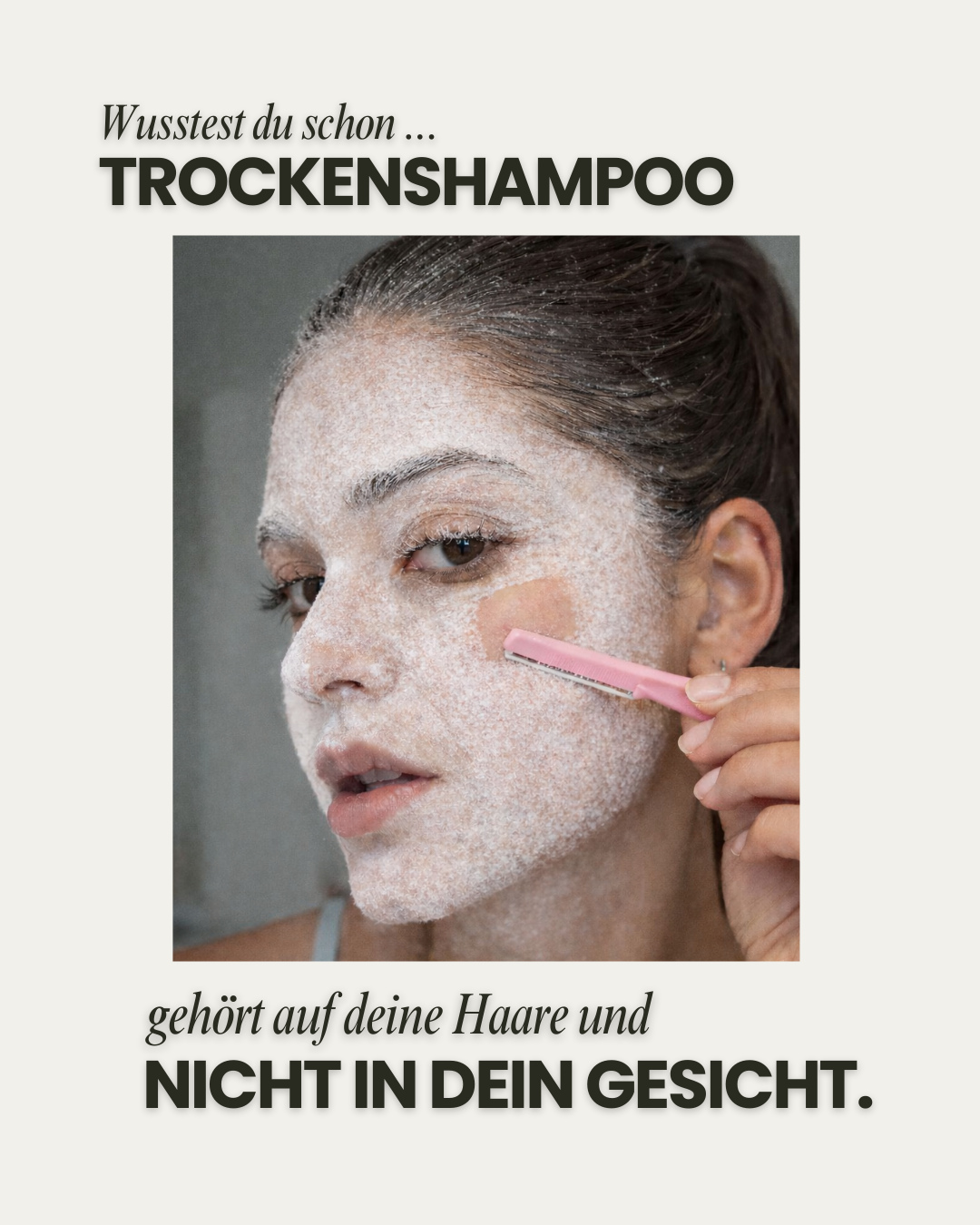 Einfach dem viralen Trend folgen und die Gesichtshärchen mit Trockenshampoo rasieren? Lieber nicht, wenn du deine Haut schützen möchtest. 🫣⁠
Wenn dich die kleinen Härchen stören, gibt es auch schonende und dauerhafte Möglichkeiten.⁠
Vereinbare jetzt einen Termin für eine persönliche Beratung und lass uns gemeinsam schauen, was alles für deine Haut möglich ist. 📅⁠
⁠
#SchöneHaut #Trockenshampoo #Haarentfernung